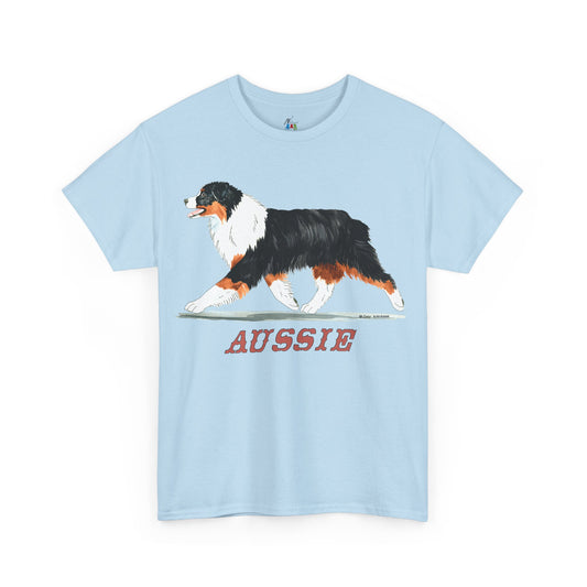 Black Tri Australian Shepherd Shirt - Aussie Dog Mom Tee - Herding Dog Breed Gift - Aussie Dog Dad Shirt for Proud Aussie Lovers